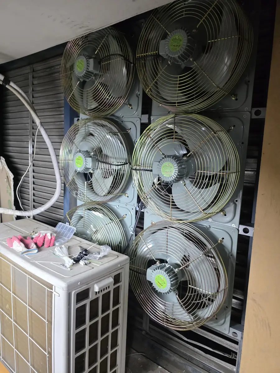 실외기실 환풍기 설치 이후